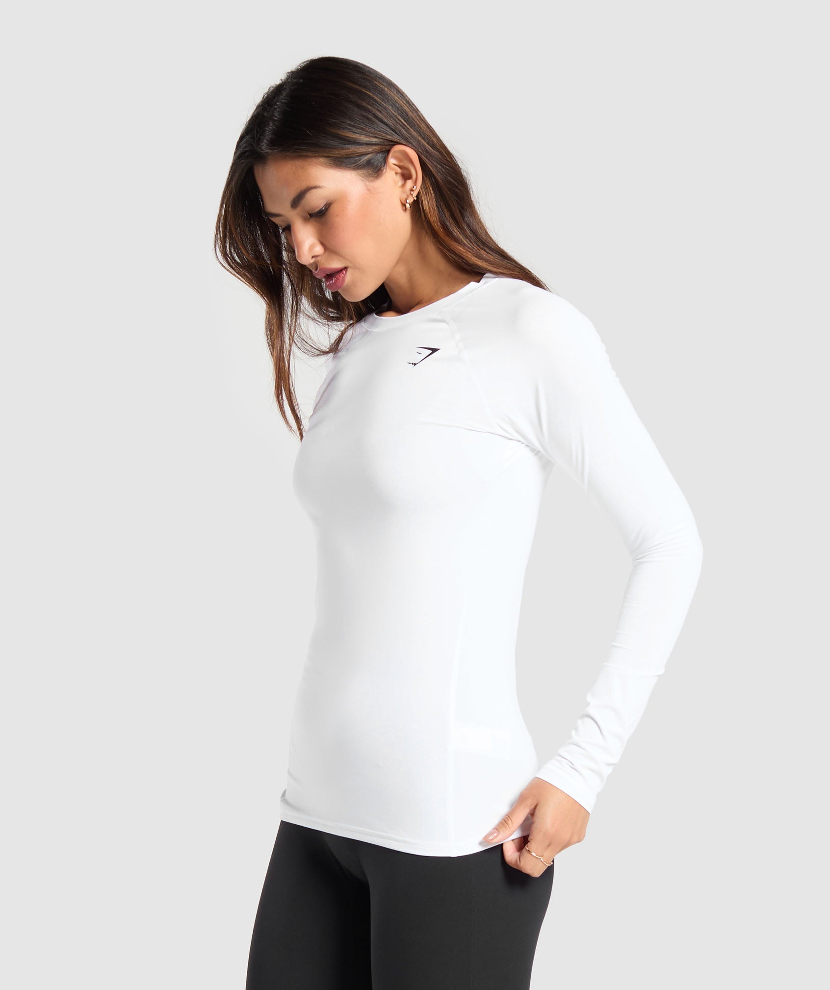 Training Baselayer Long Sleeve Top White