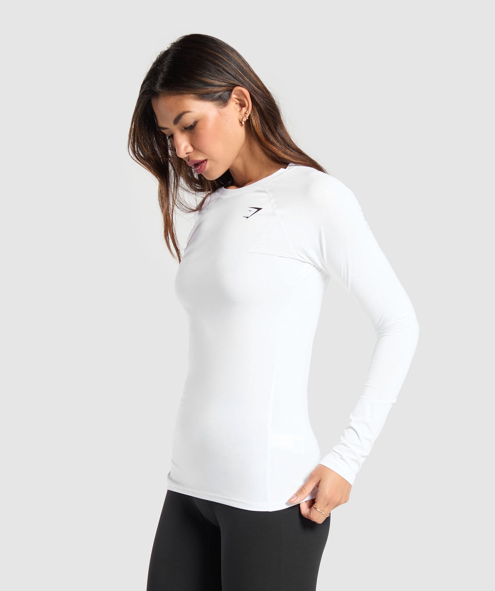 Training Baselayer Long Sleeve Top White
