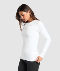 Training Baselayer Long Sleeve Top White