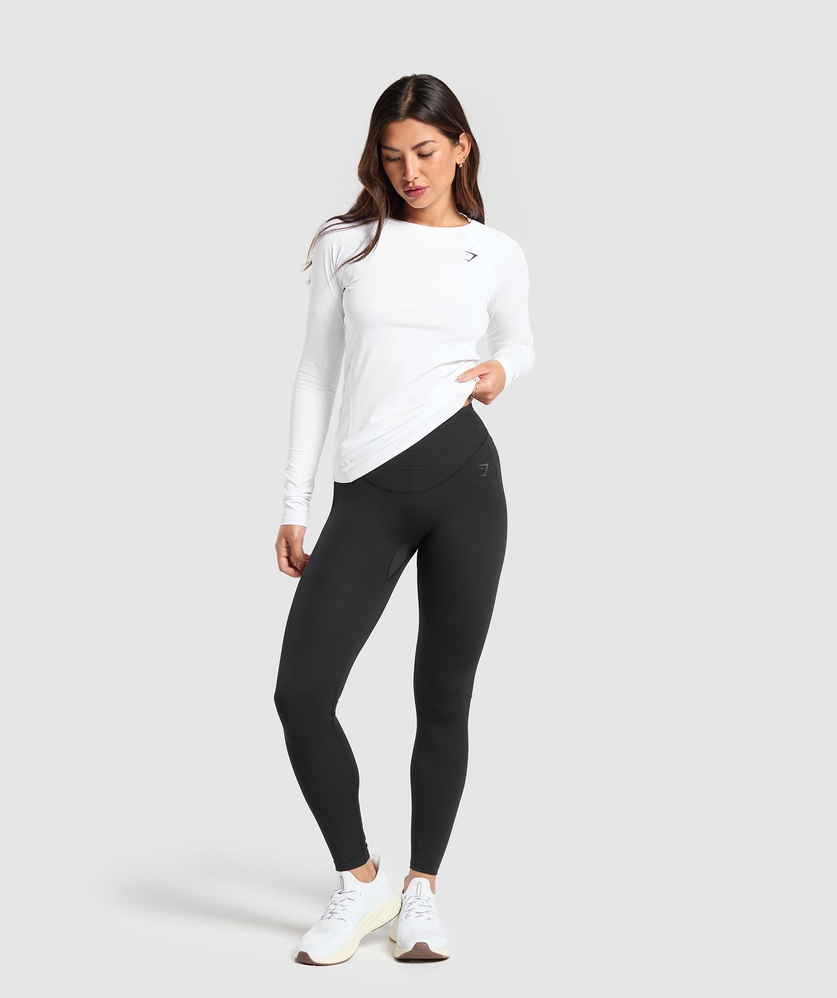 Training Baselayer Long Sleeve Top White