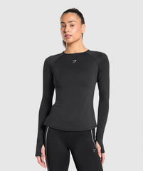 Running Long Sleeve Top Black
