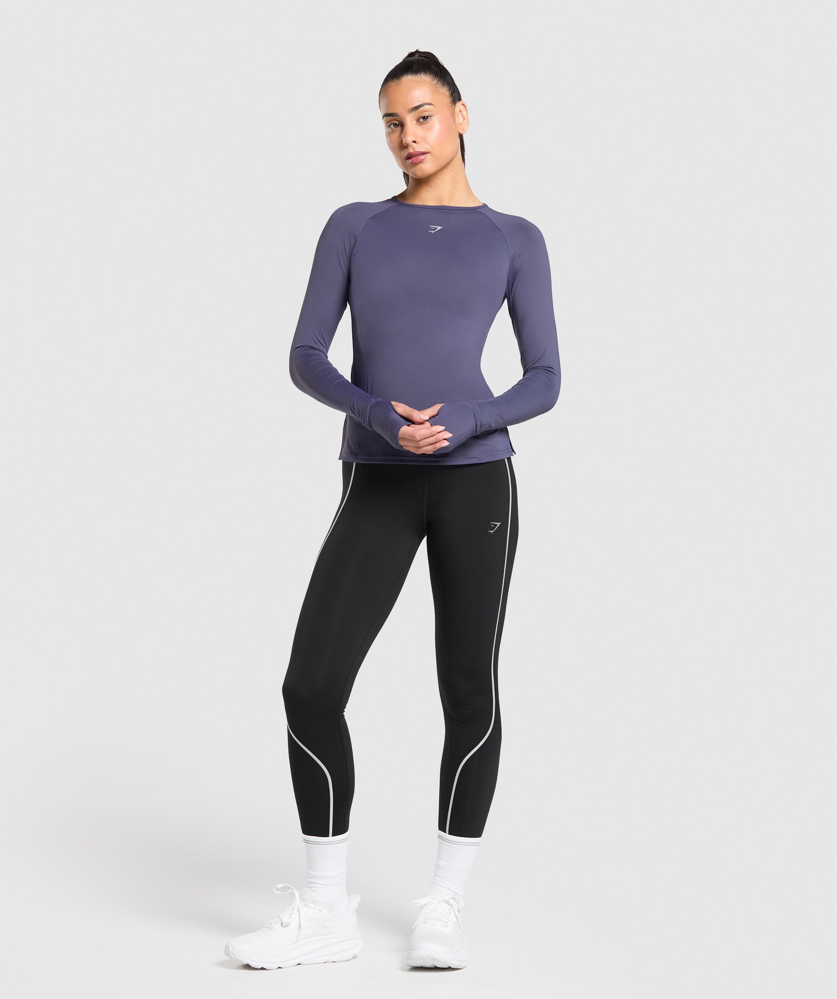 Running Long Sleeve Top Weighted Purple