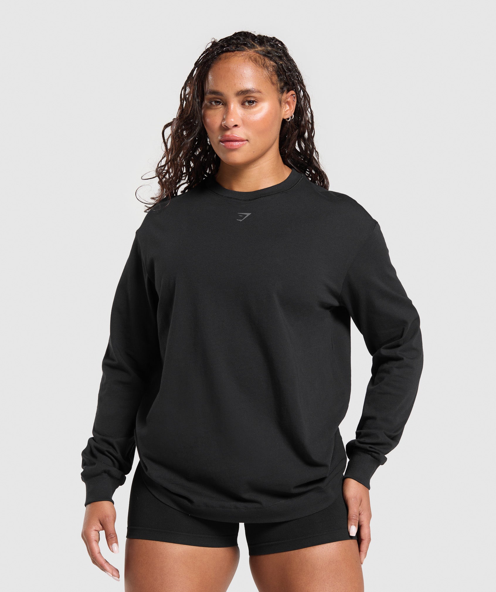 Gritty Muscle Mommy Long Sleeve Top Black