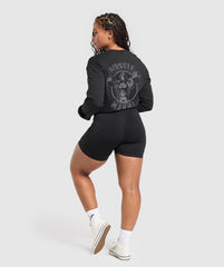 Gritty Muscle Mommy Long Sleeve Top Black