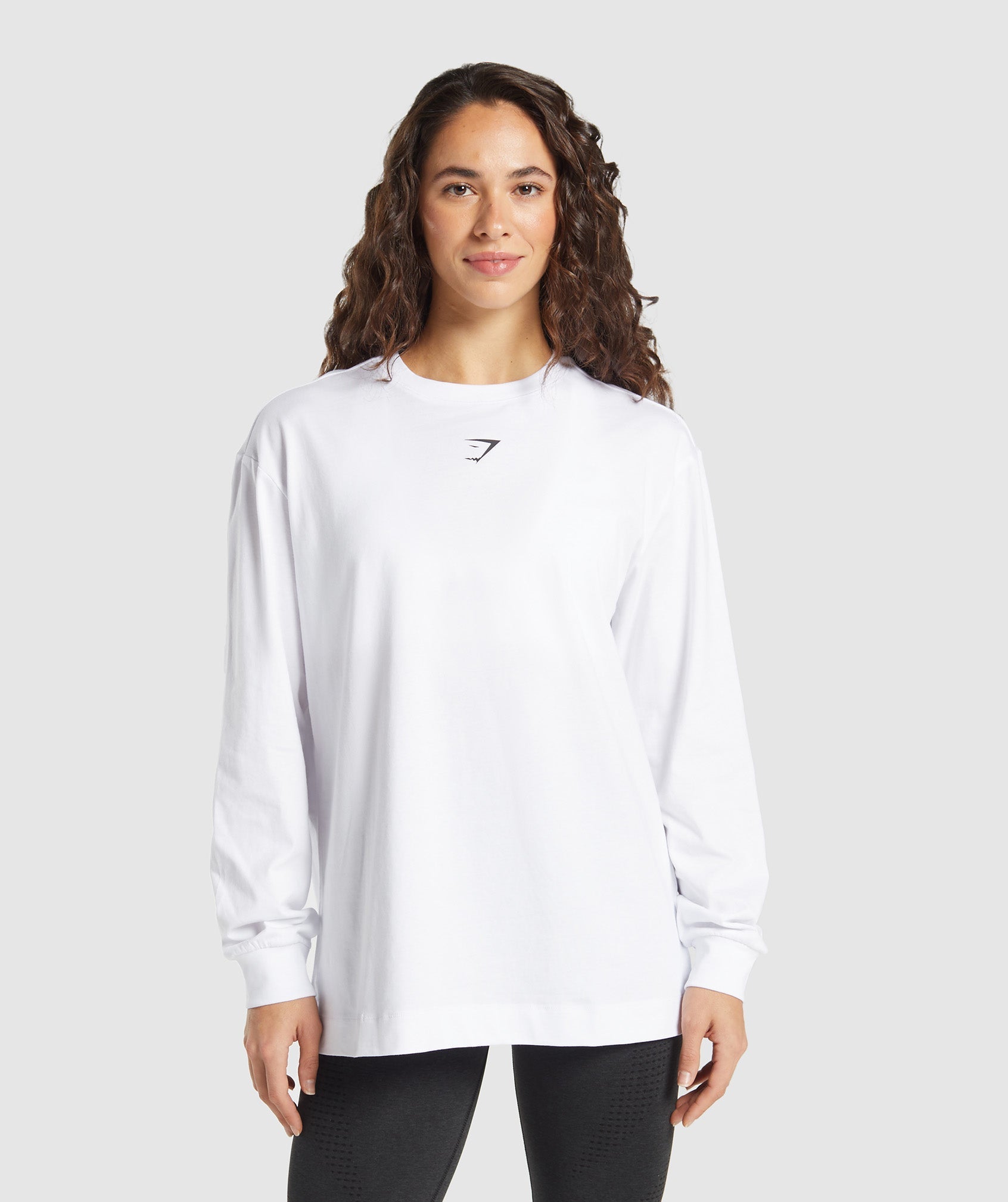 Fraction Long Sleeve T-Shirt White