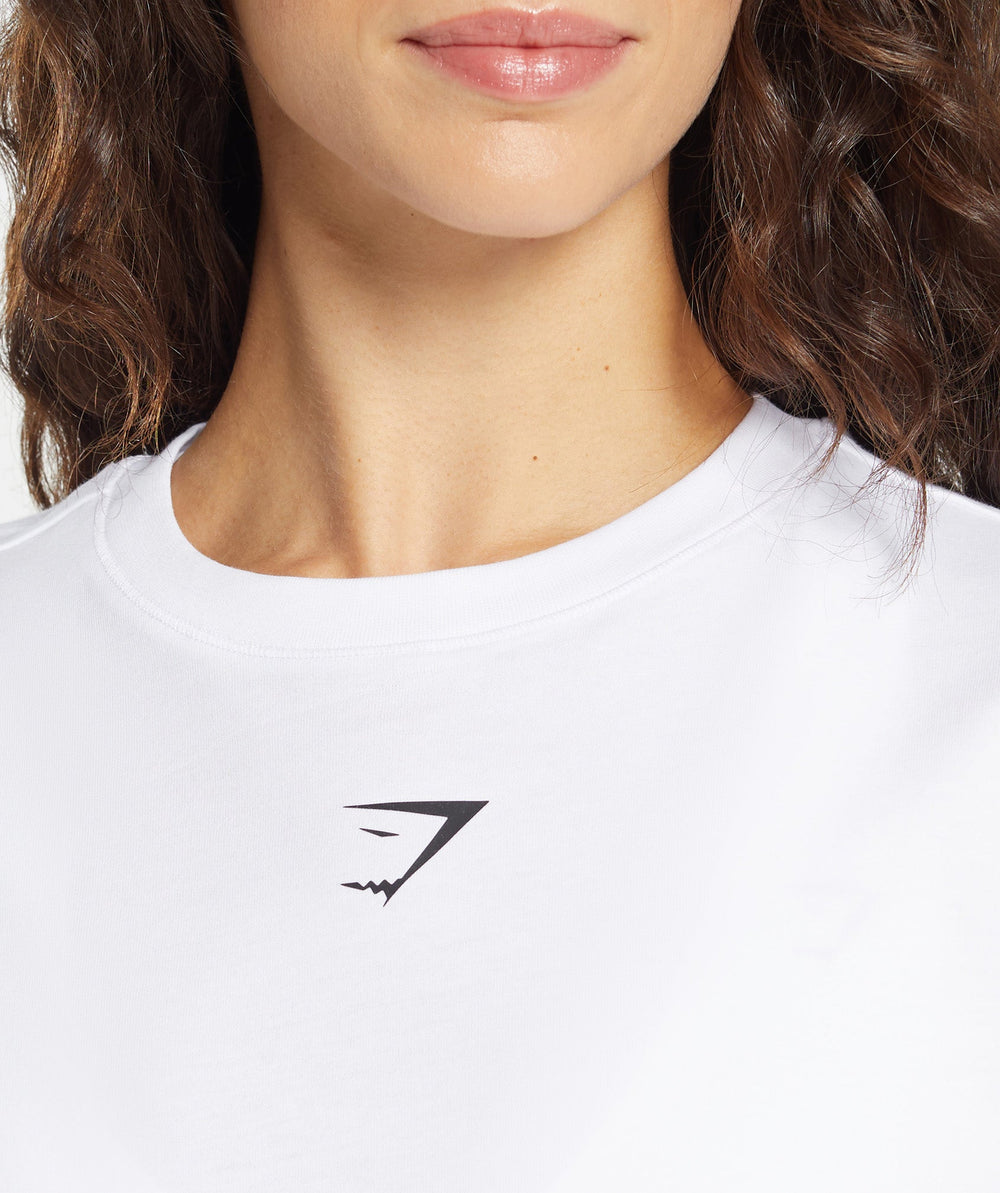 Fraction Long Sleeve T-Shirt White
