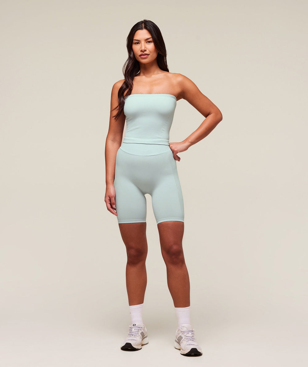 everywear Warp Knit Tube Top Frost Blue