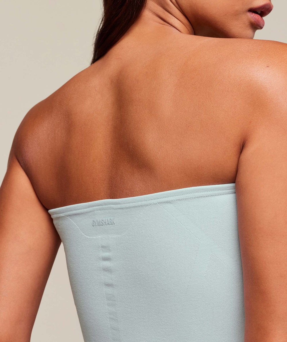 everywear Warp Knit Tube Top Frost Blue