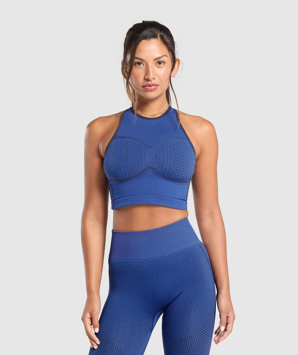 Sport Seamless Cropped Tank Force Blue/Pastel Blue