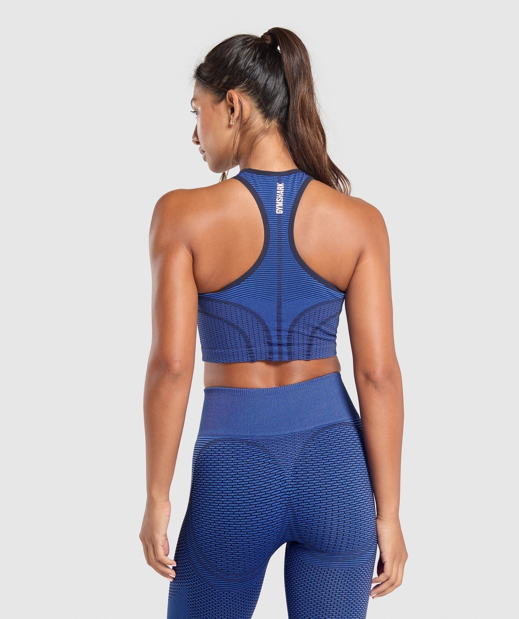 Sport Seamless Cropped Tank Force Blue/Pastel Blue