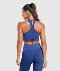 Sport Seamless Cropped Tank Force Blue/Pastel Blue