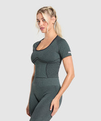 Sport Seamless Midi Top Victory Green/Discipline Green