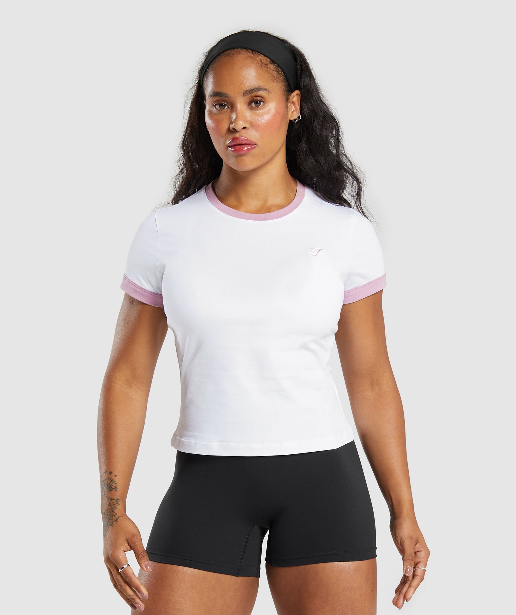 Lifting Baby T-Shirt White/Warm Lilac