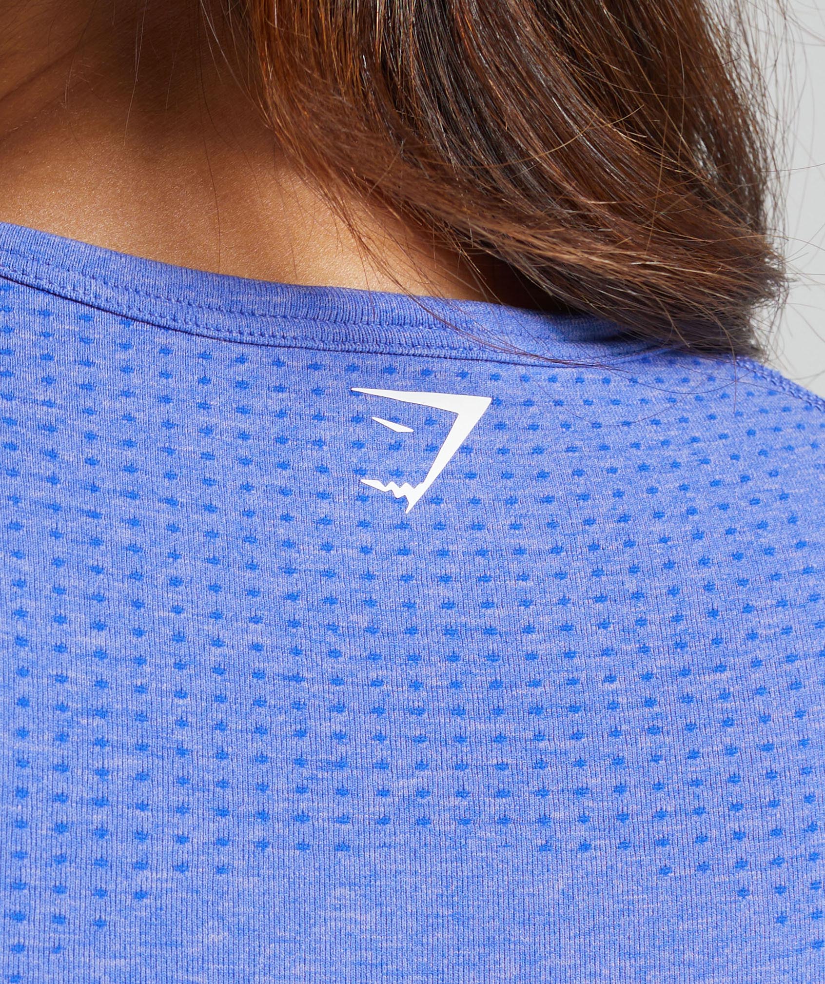Vital Crop Top Lift Blue Marl