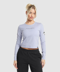 Tattoo Midi Long Sleeve T-Shirt Silver Lilac