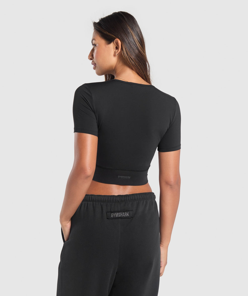 Rest Day Buttery Soft Midi Top Black