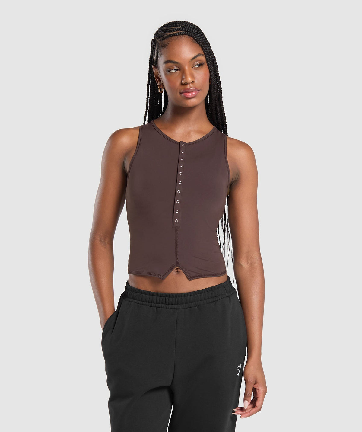 Rest Day Tank With Shelf Heritage Brown