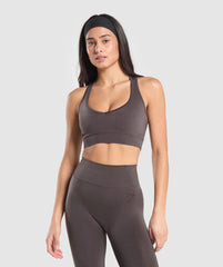 Vital Shine Limited Edition Crop Top Greyed Purple