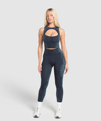 Caged Seamless Tank With Shelf Heavy Blue/Iron Blue