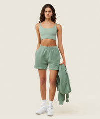 everywear Ribbed Tank Dollar Green