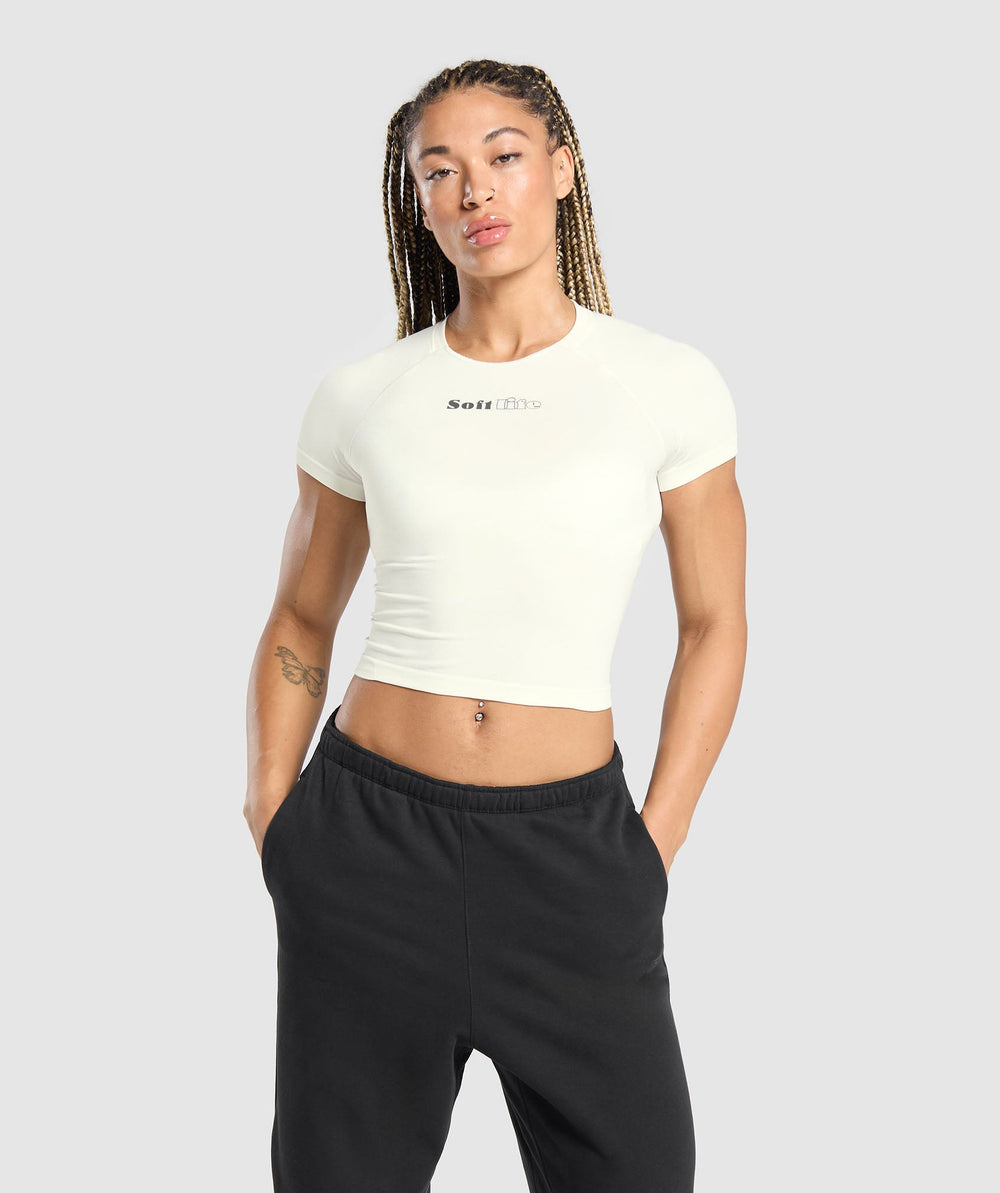 Soft Life Baby Tee Soft White