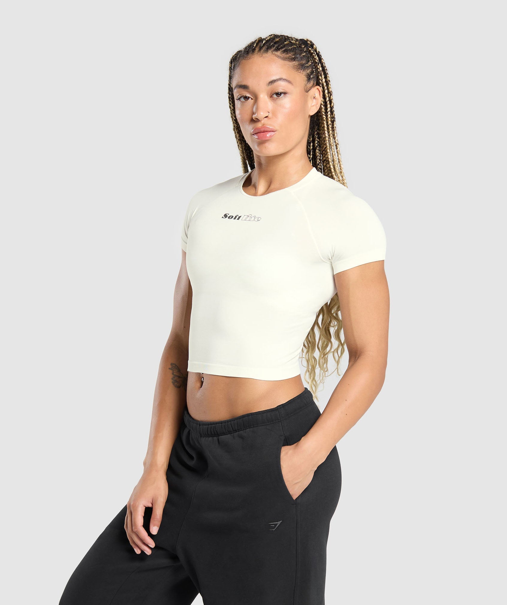 Soft Life Baby Tee Soft White