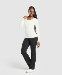 Rest Day Luxe Long Sleeve Top Soft White