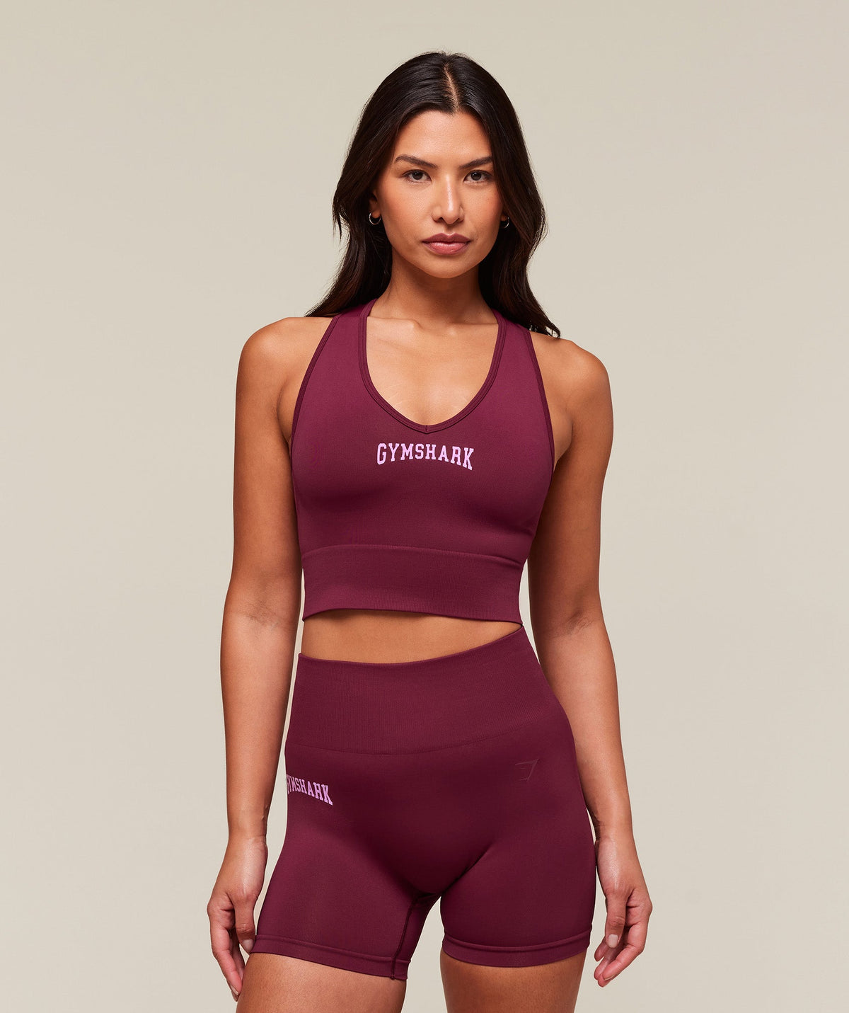 Everyday Seamless Graphic Crop Tank Strong Pink