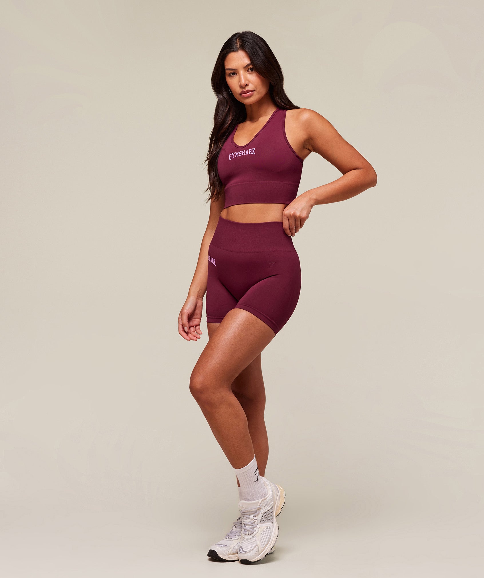 Everyday Seamless Graphic Crop Tank Strong Pink