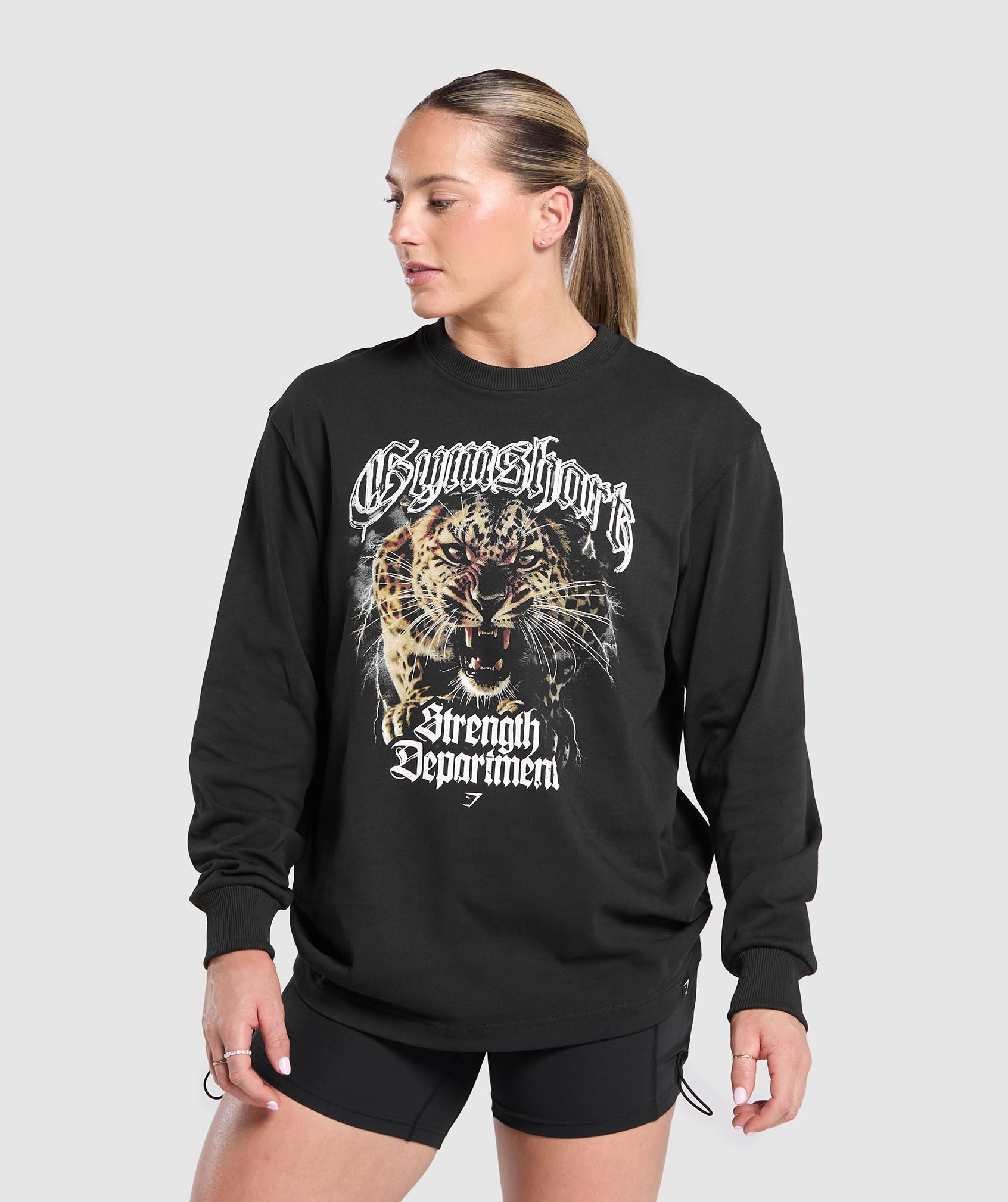 Strength Department Animal Long Sleeve T-Shirt Black