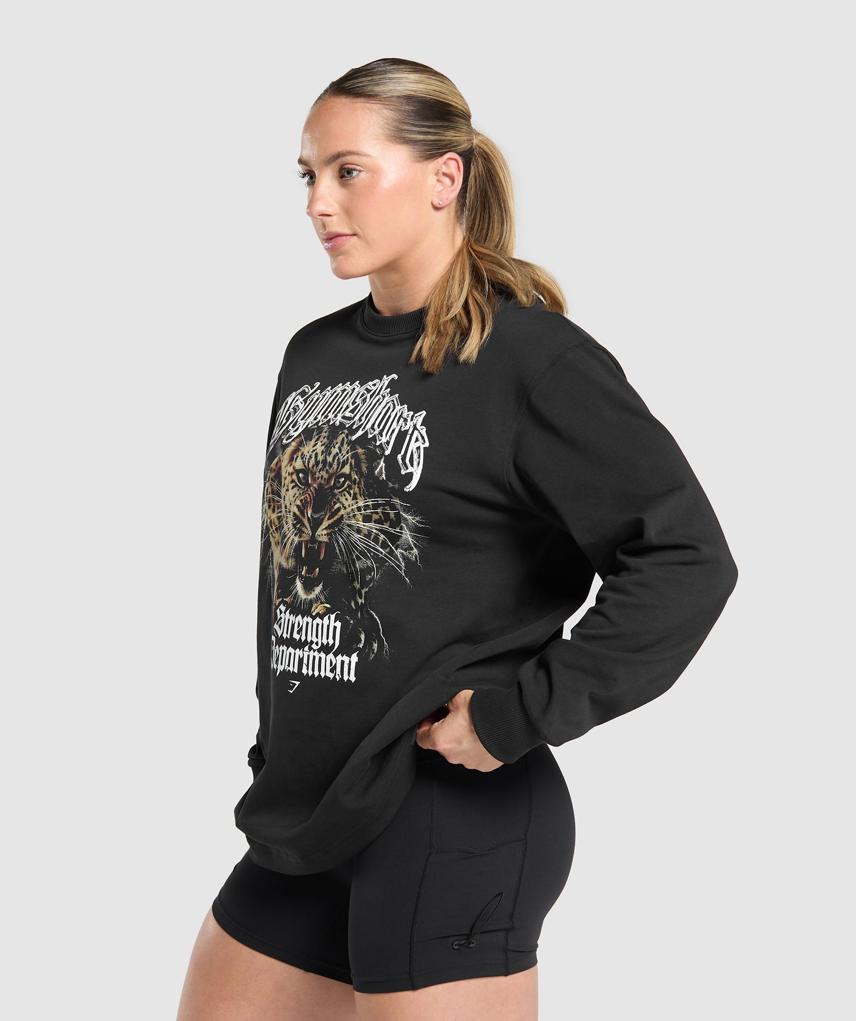 Strength Department Animal Long Sleeve T-Shirt Black