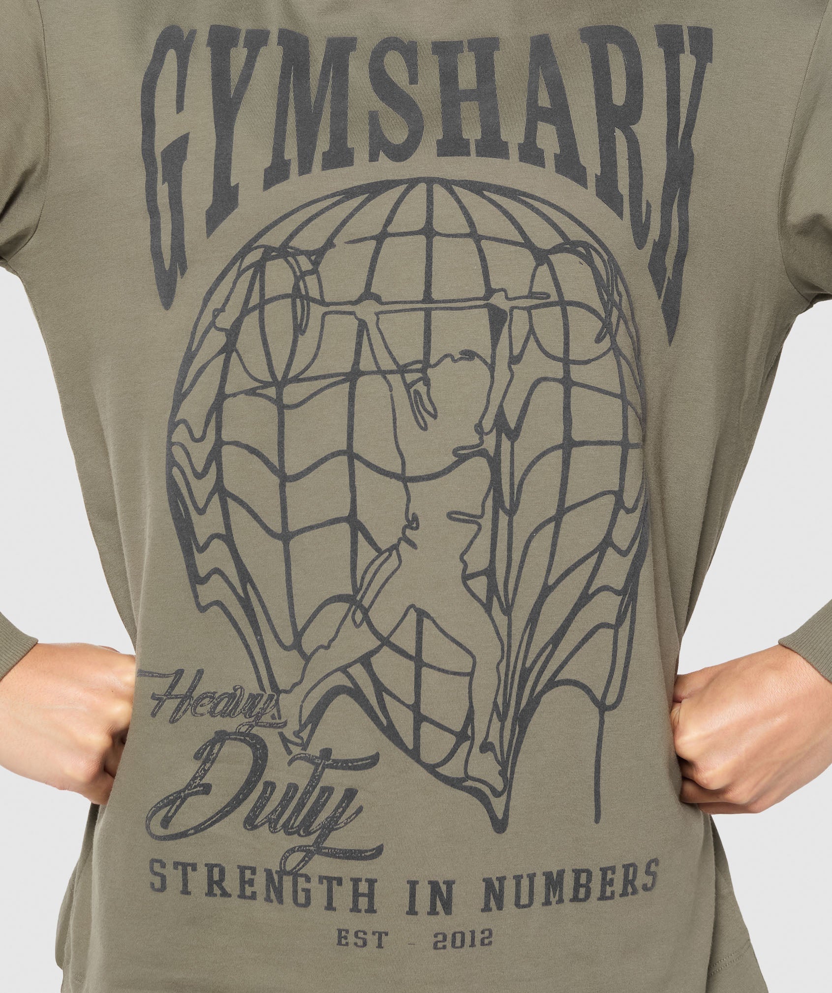 Strength In Numbers Long Sleeve Top Base Green