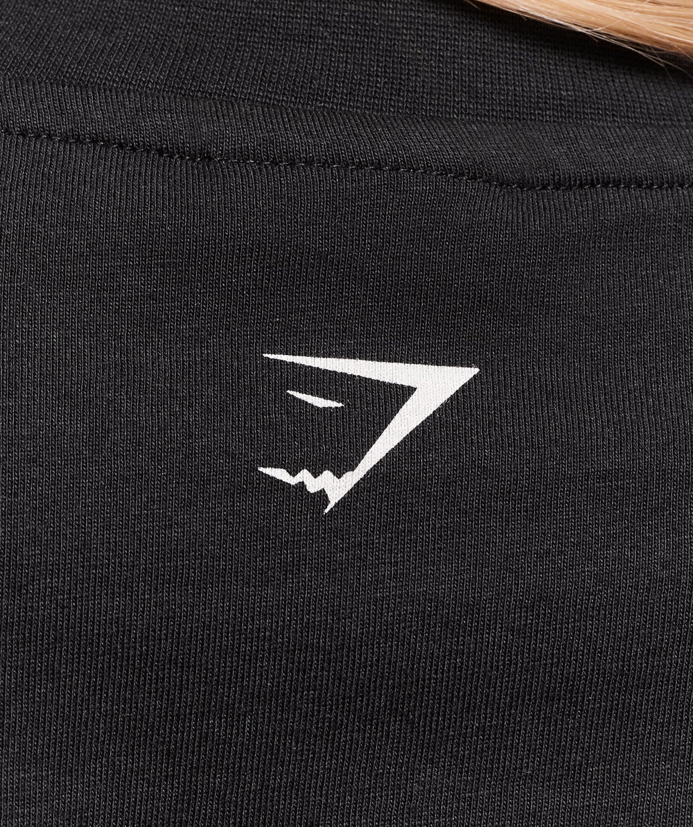 Collegiate Graphic T-Shirt Black