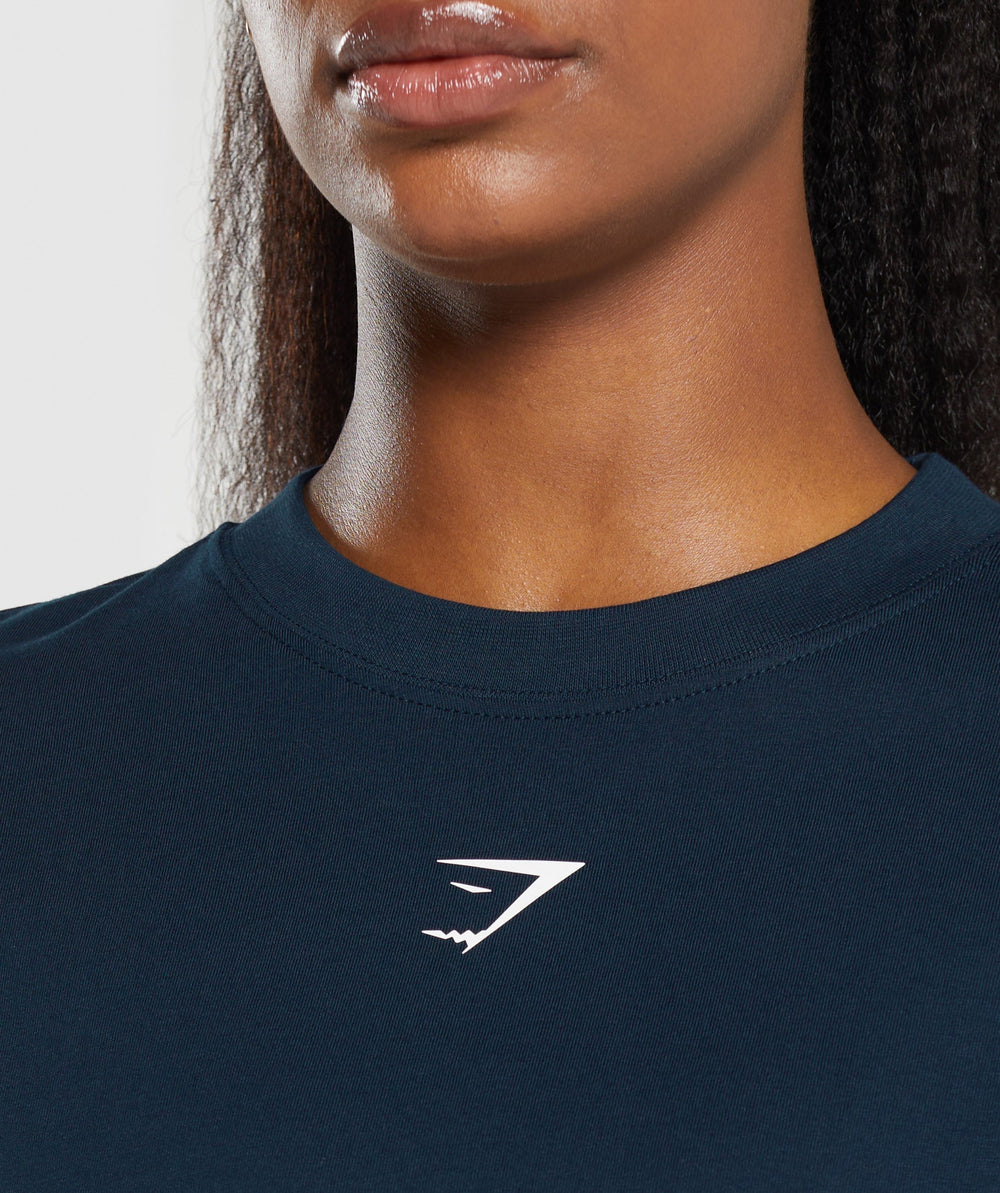 Fraction Oversized T-Shirt Navy