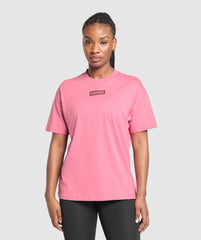Block Oversized T-Shirt Sunset Pink