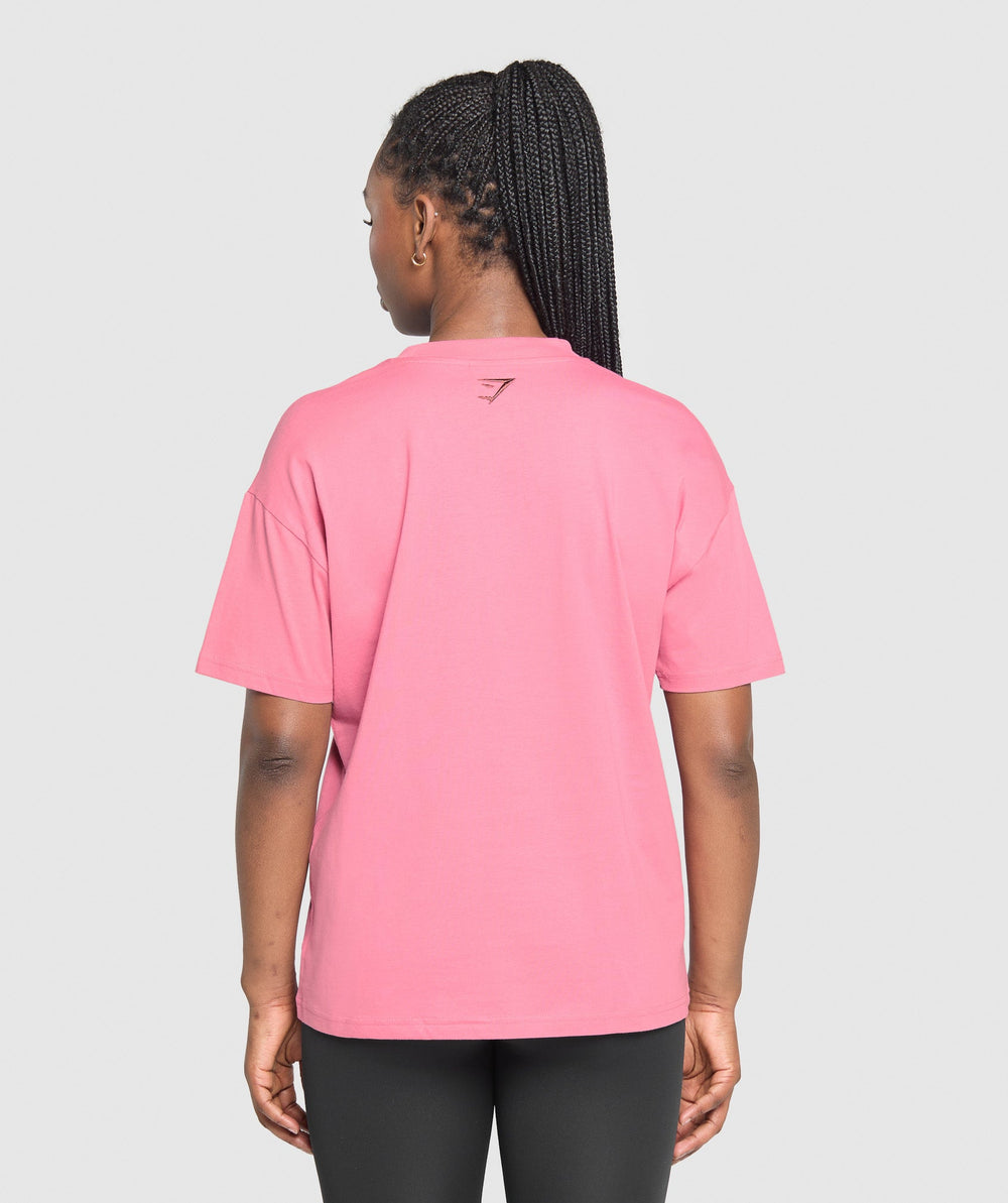 Block Oversized T-Shirt Sunset Pink