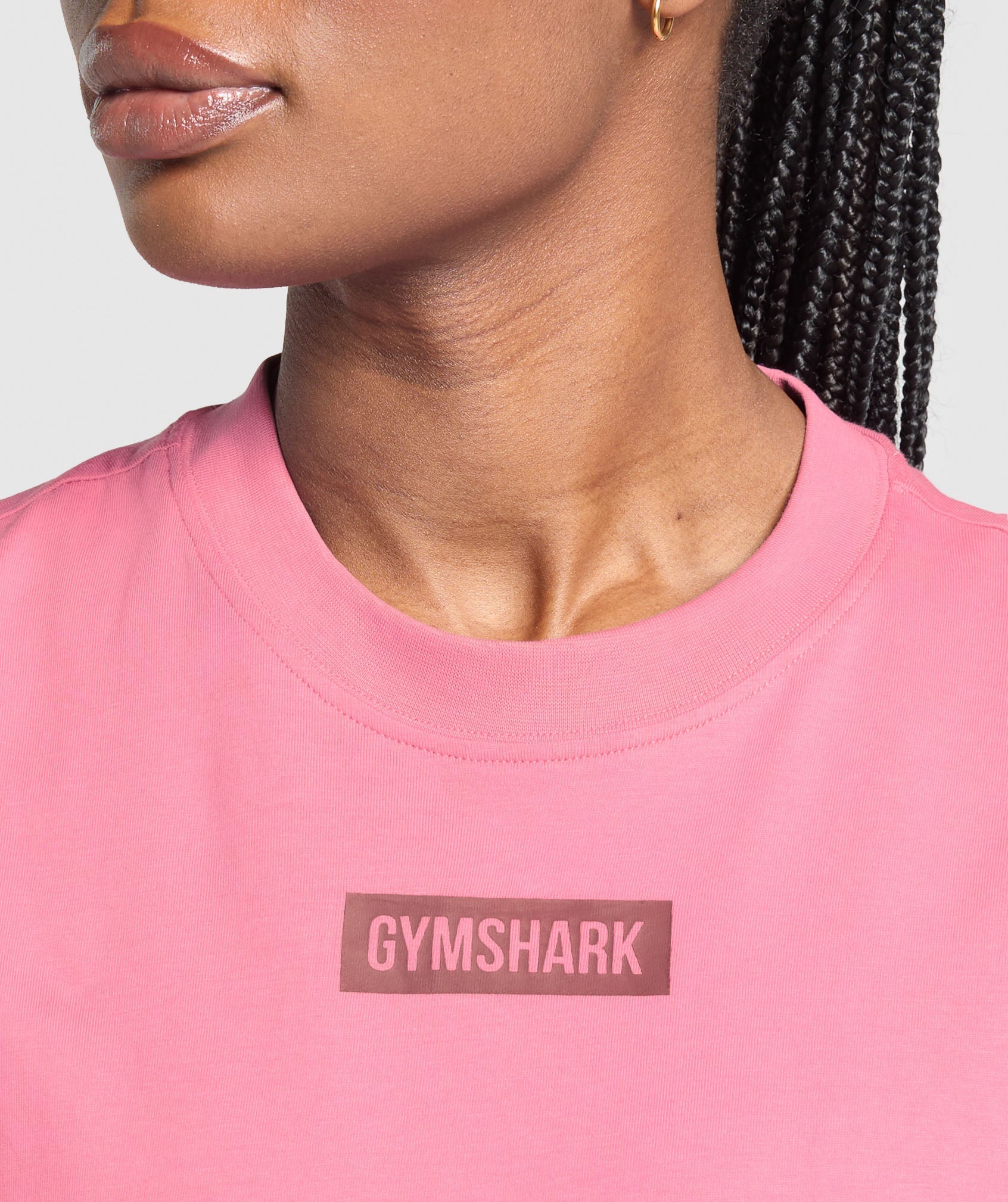 Block Oversized T-Shirt Sunset Pink