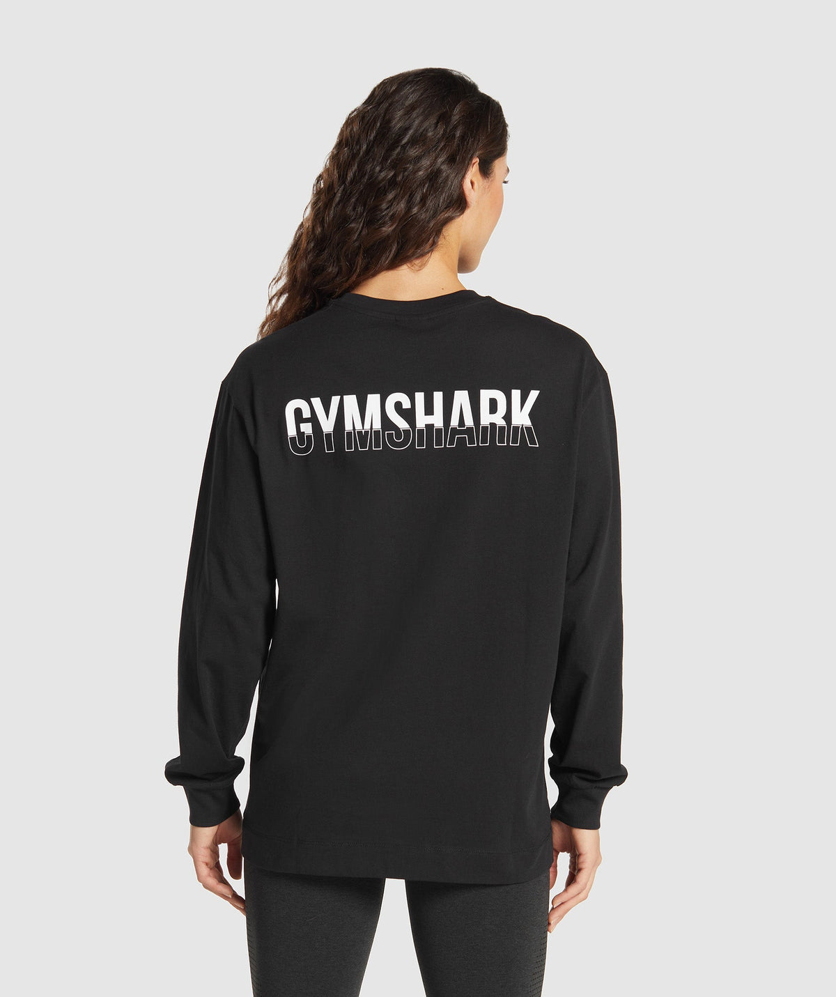 Fraction Long Sleeve T-Shirt Black/White