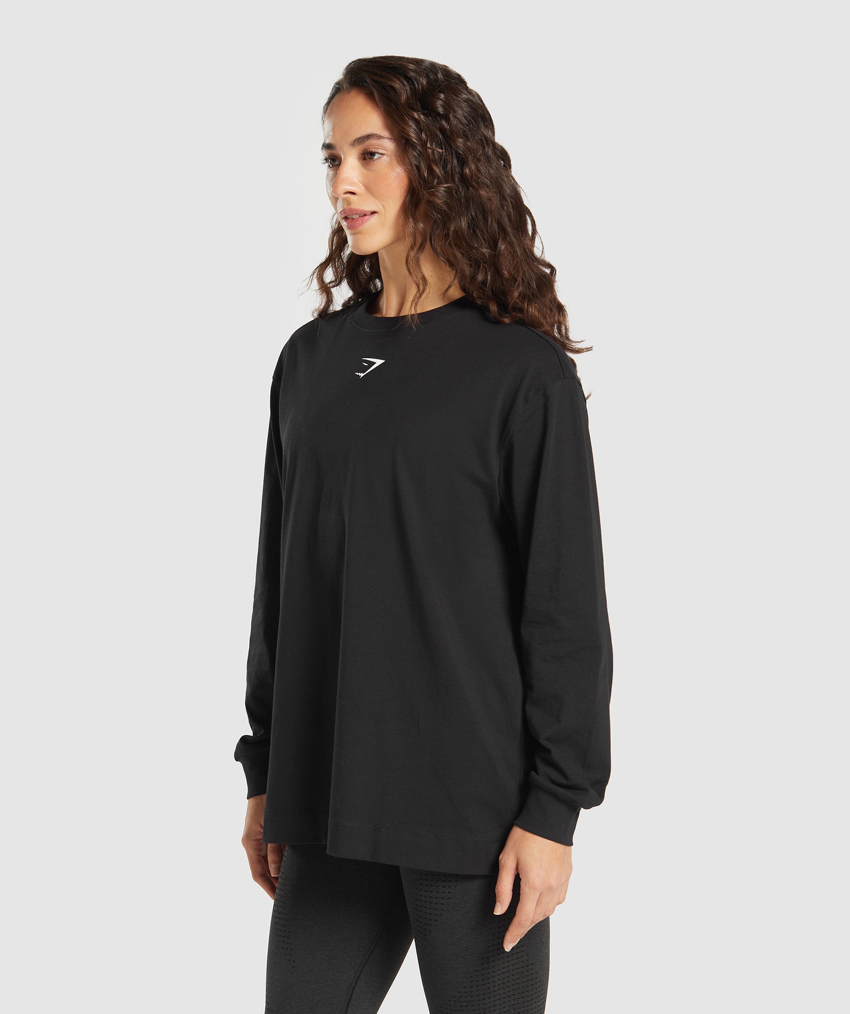 Fraction Long Sleeve T-Shirt Black/White