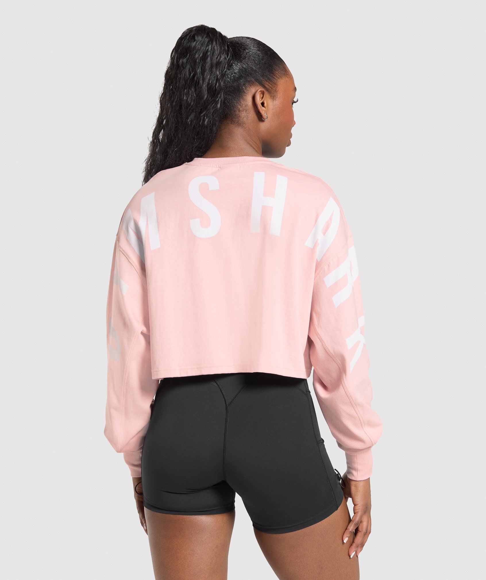 Wordmark Graphic Long Sleeve Top Lift Pink