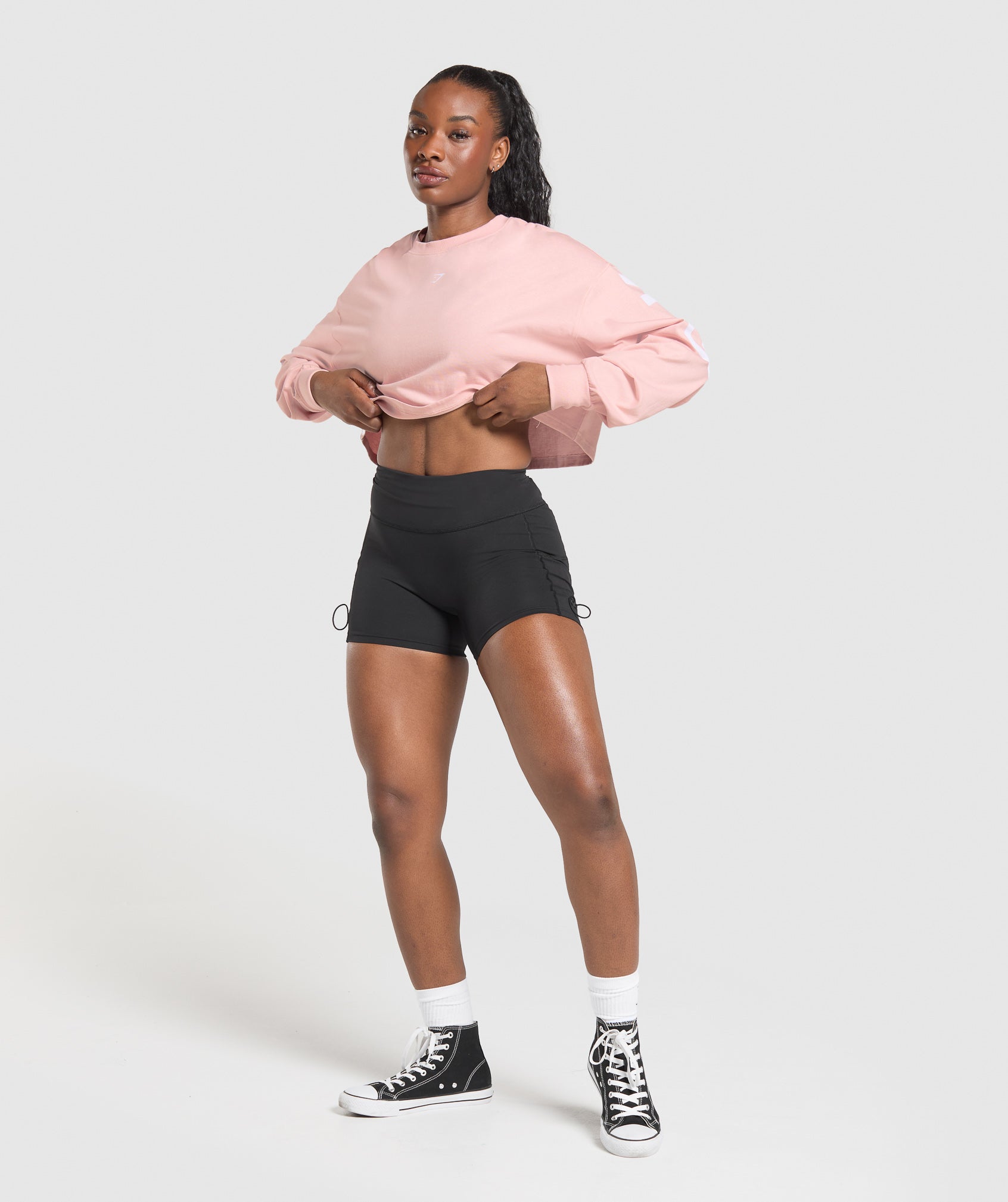 Wordmark Graphic Long Sleeve Top Lift Pink
