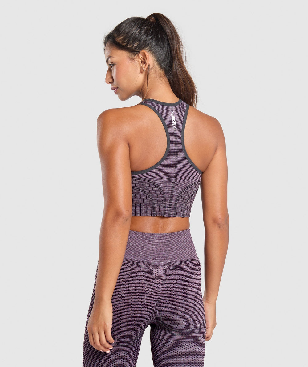 Sport Seamless Cropped Tank Magenta Purple/Dolly Pink