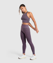 Sport Seamless Cropped Tank Magenta Purple/Dolly Pink