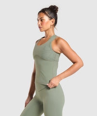 Elevate Tank With Shelf Unit Green