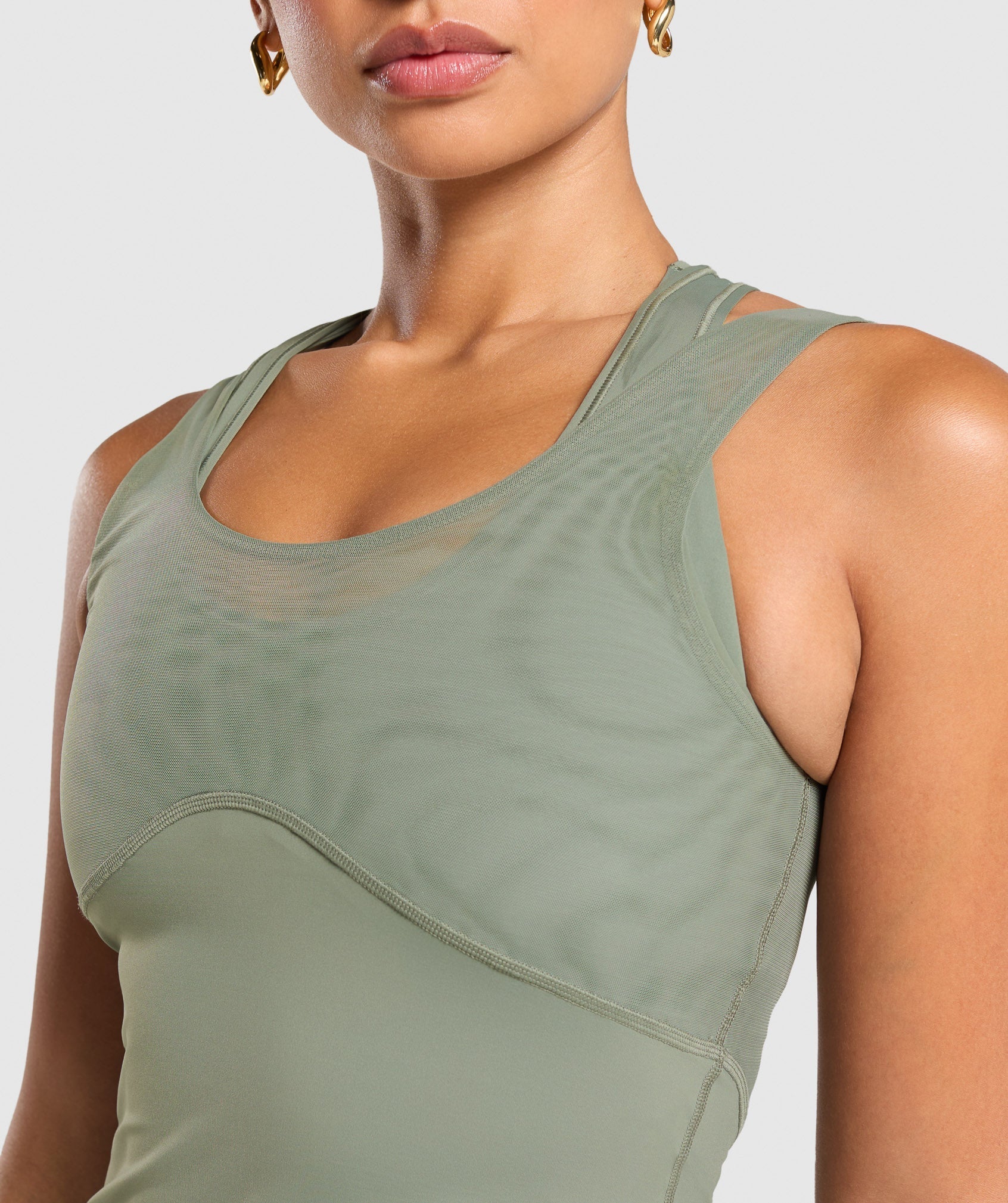 Elevate Tank With Shelf Unit Green