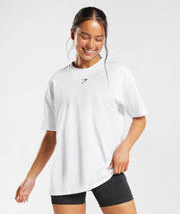 Fraction Oversized T-Shirt White