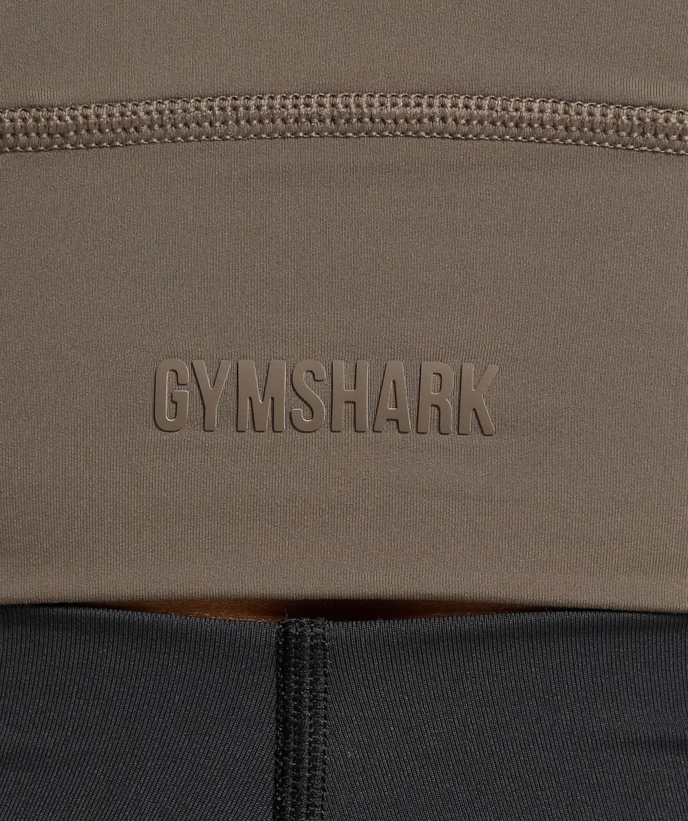 Rest Day Buttery Soft Midi Top Camo Brown