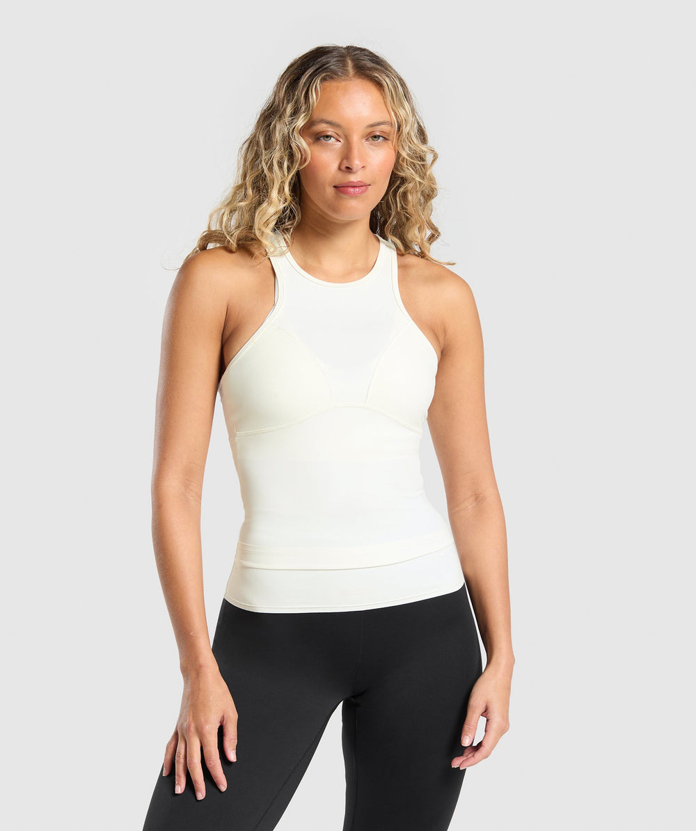 Rest Day Luxe Racer Tank Soft White
