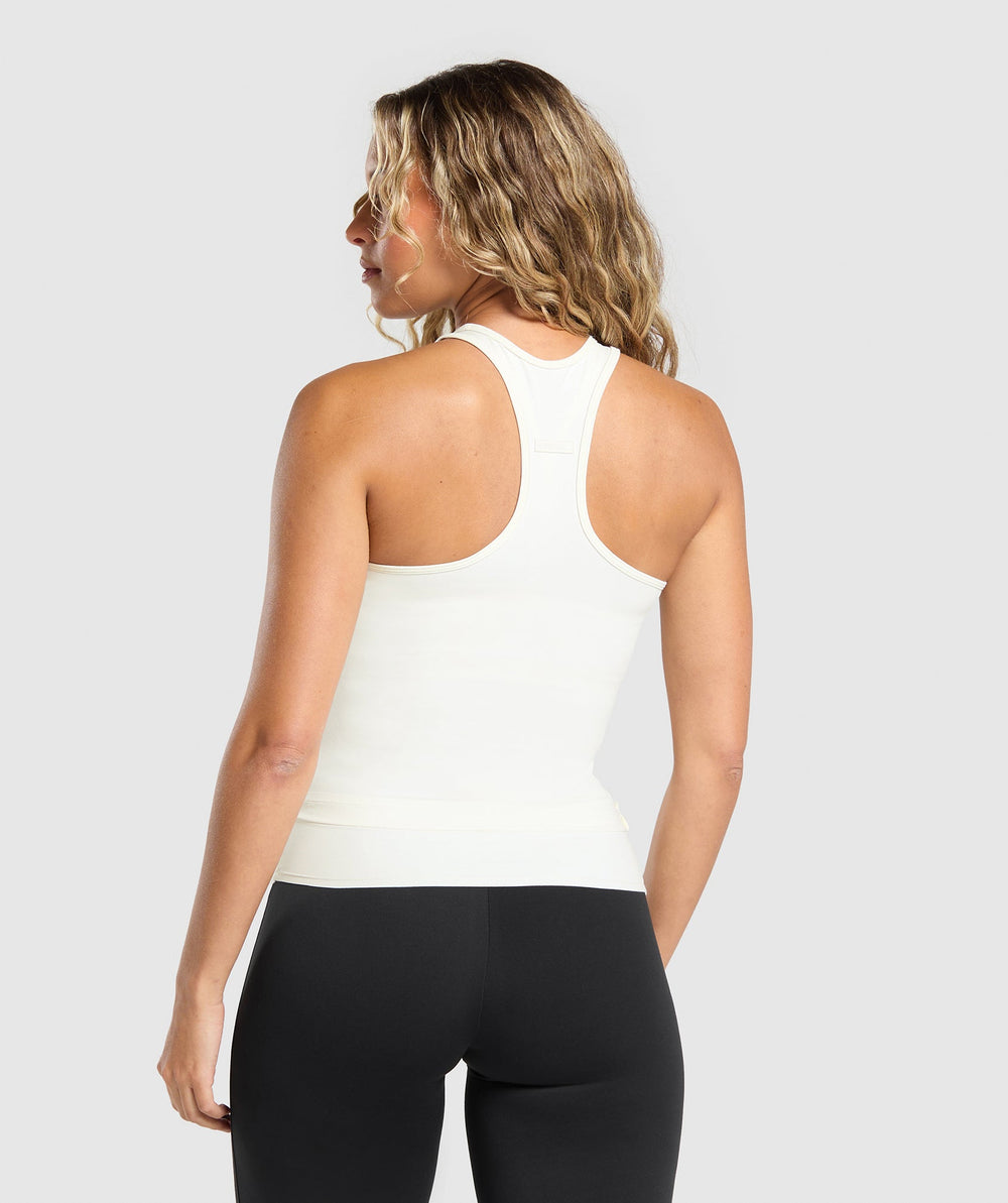 Rest Day Luxe Racer Tank Soft White