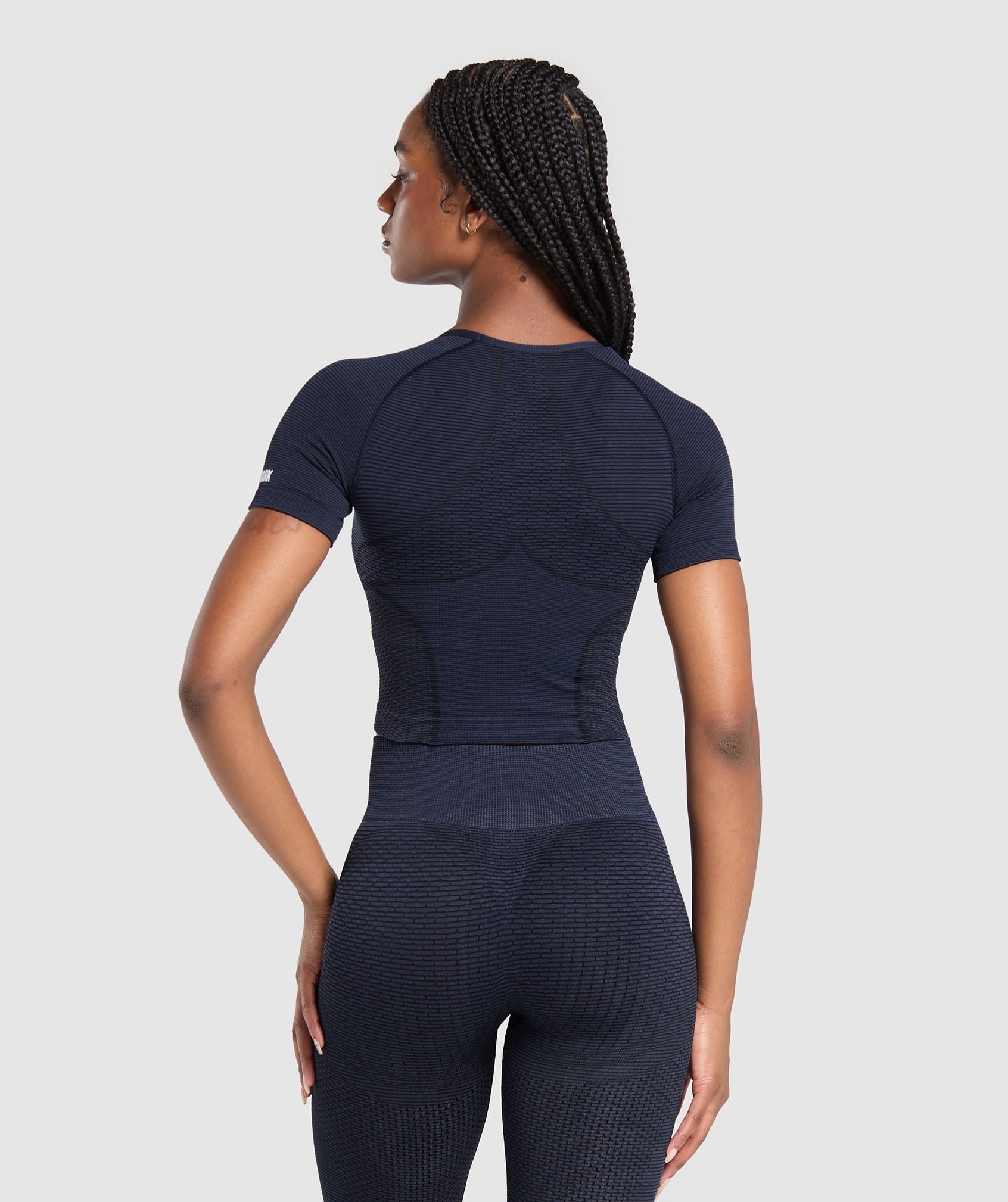 Sport Seamless Midi Top Heavy Blue/Iron Blue